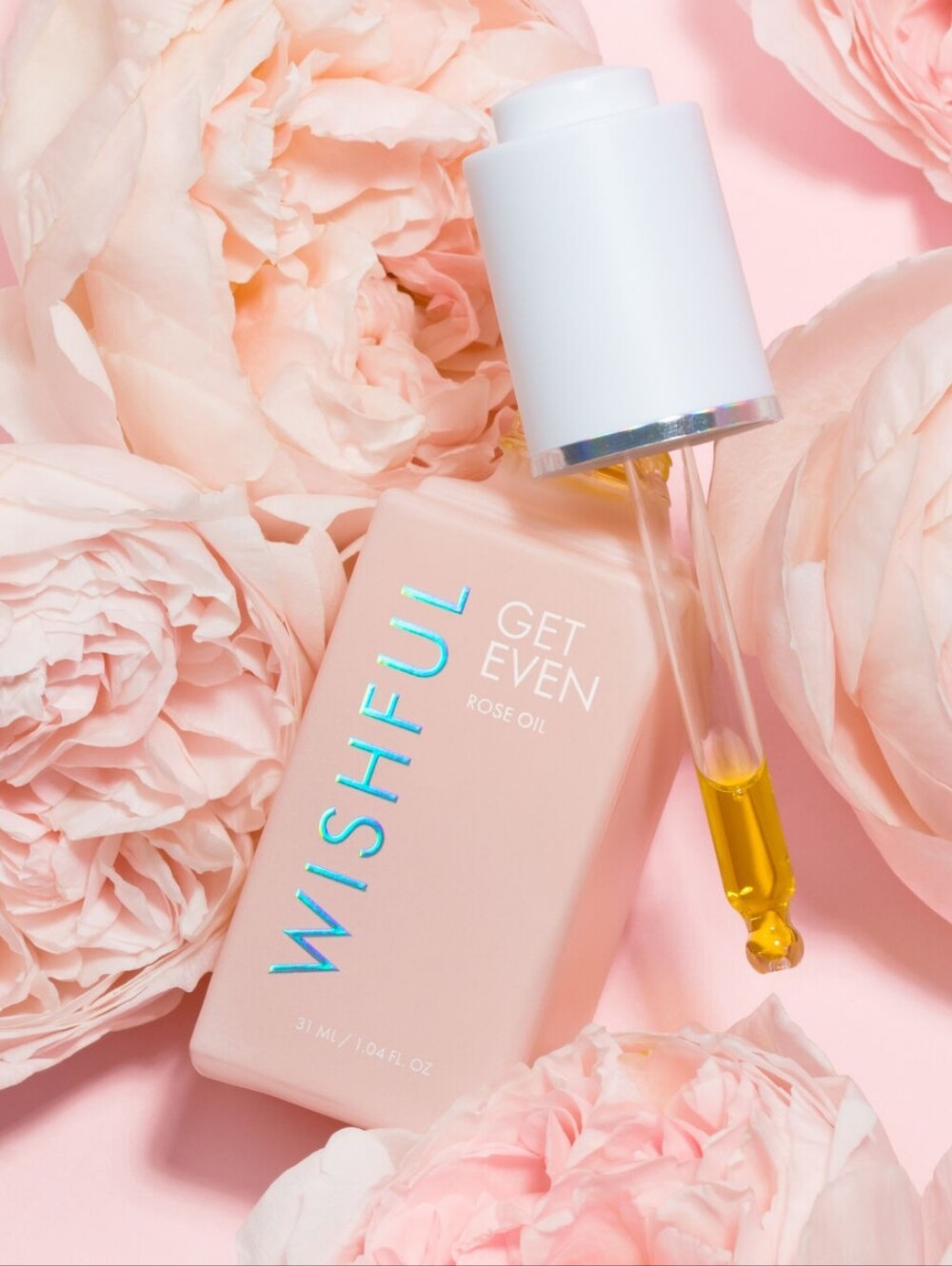 Wishful By Huda Beauty Get Even Rose Oil